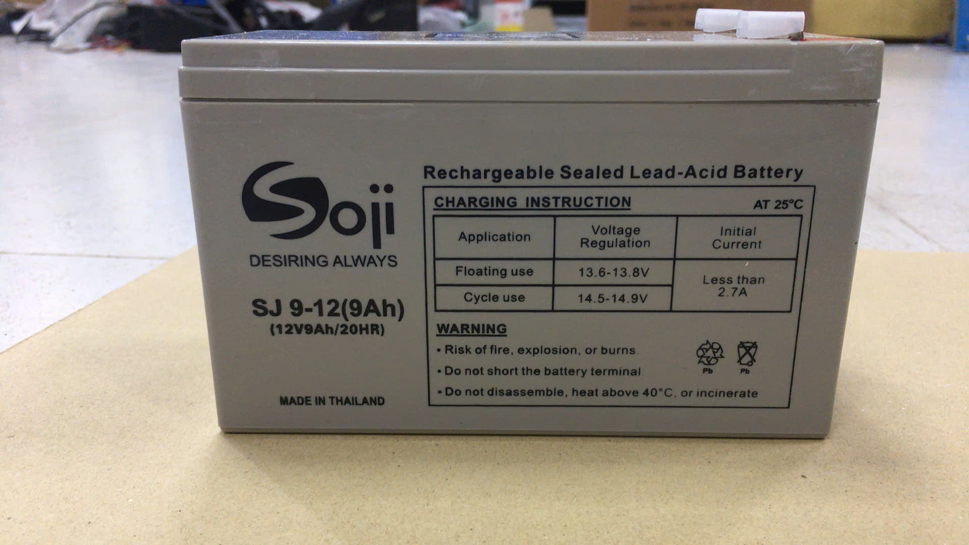 Ac quy Soji 12v-9ah nhập khẩu Thái Lan